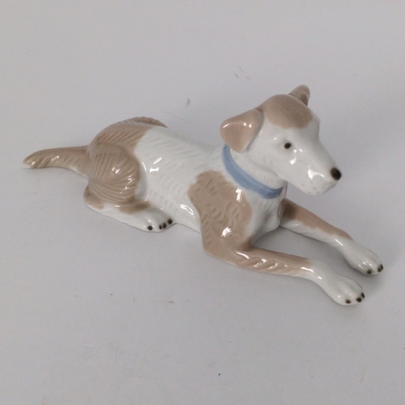 Other - VTG Tan/White Dog Figurine